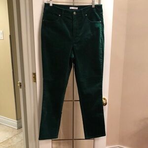 Women's Green Velvet Pants